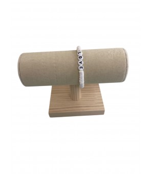 Bracelet perle blanche love