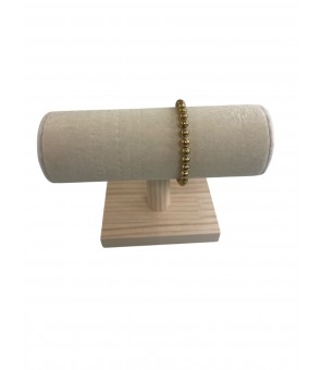 Bracelet perle ronde dorée