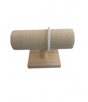 Bracelet perle ronde blanche