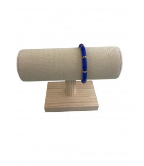 Bracelet perle bleu foncé