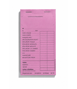 Carnet de caisse sans...