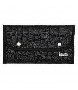Pochette à ciseaux en croco...