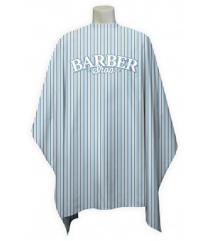 Peignoir cape barbier rayure 