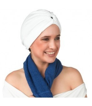 turban en stretch blanc