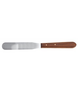 Spatule en acier inoxydable.