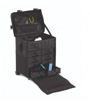 Valise a nail artist trolley.