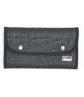 Pochette à ciseaux en croco...