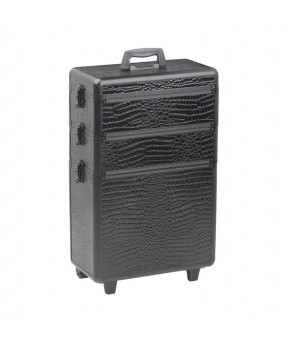 Valise aluminium croco à 3...