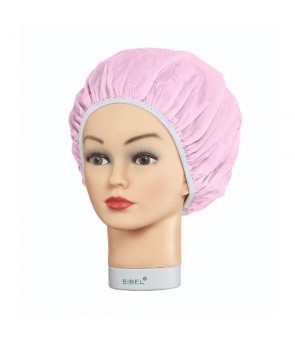 Bonnet douche plastique rose
