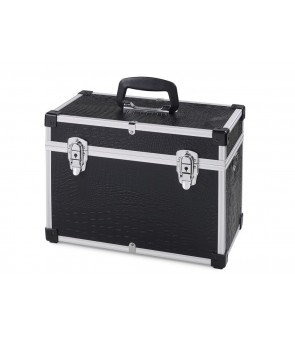 Valise croco noir