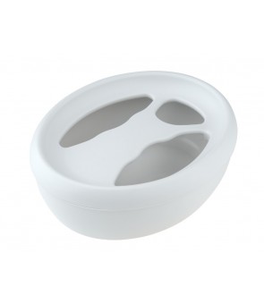 Bol de manucure blanc ovale