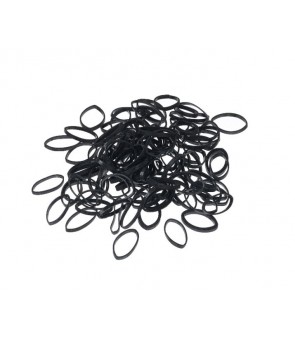 Mini élastique caoutchouc noir