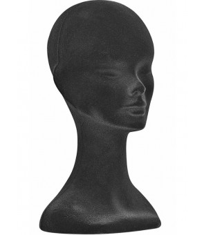 Tête porte perruque floquée